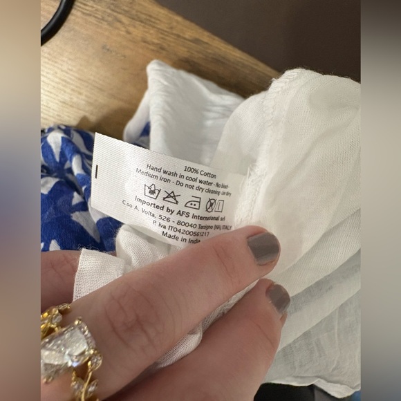 Blue Geometric Patterned Dress - Picture 6 of 6